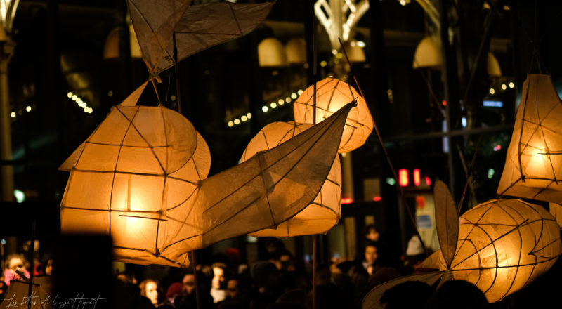 Une procession de lampions