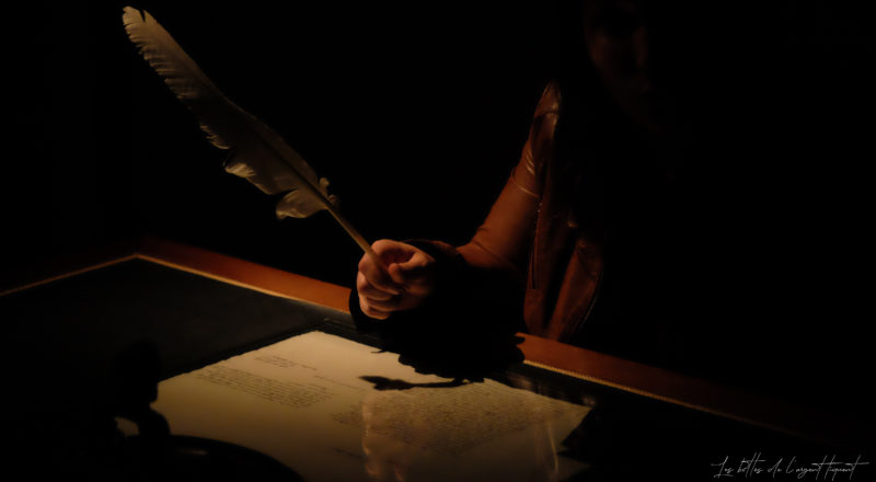 Une signature dans la pénombre